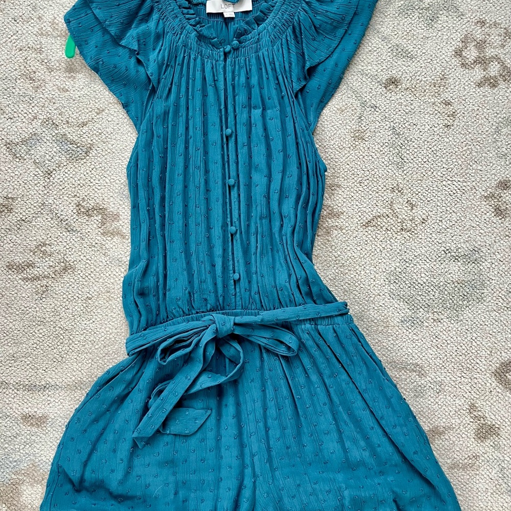 Chic Teal Textured Blouse